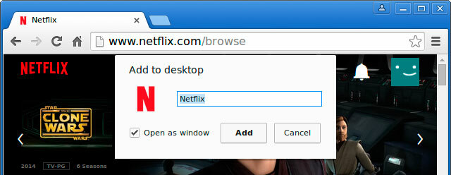 Cara Menonton Netflix Secara Asli di Linux - Cara Mudah Netflix di chrome menambahkan ke dialog desktop Netflix di linux cara mudah muo