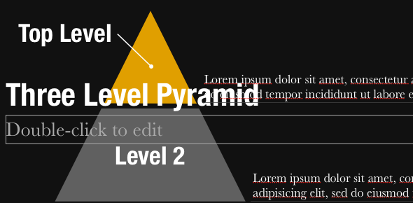 Buat Presentasi Profesional dalam Menit Dengan Slidevana untuk PowerPoint dan Keynote [Giveaway] PyramidDiagram