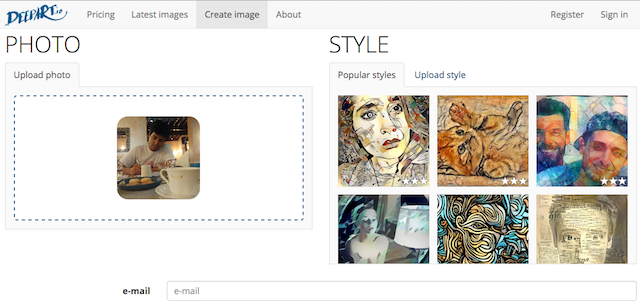 DeepArt adalah aplikasi web gratis untuk mengubah gambar menjadi lukisan artistik