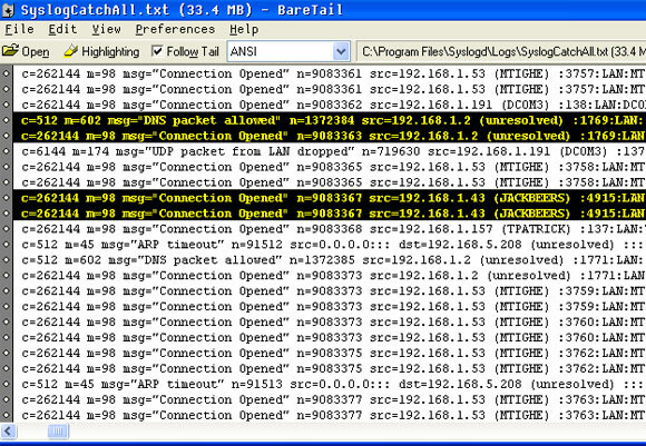 memonitor logging