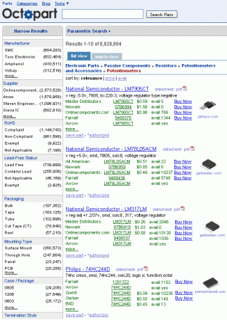 mencari komponen elektronik