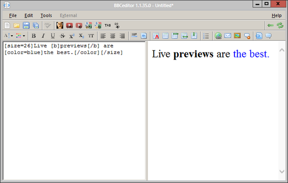 BBCeditor Memungkinkan Anda Mempersiapkan & Memformat Posting Forum Offline [Windows] bbce2