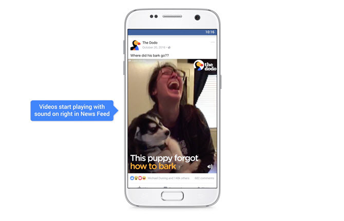 Cara Nonaktifkan Auto-Playing Audio untuk Video di Facebook Facebook Sound On