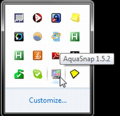 aquasnap windows 7