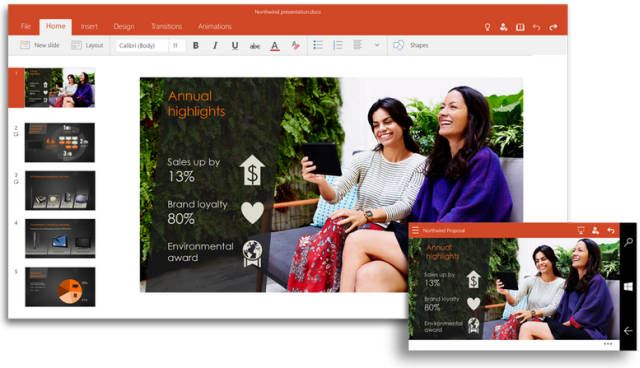 PowerPoint Windows 10