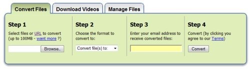 zamzar - buka file docx