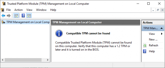 tpm kompatibel bitlocker tidak ditemukan