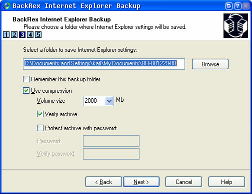 Backup & Restore Pengaturan Browser Internet Explorer Anda yaitu backup2