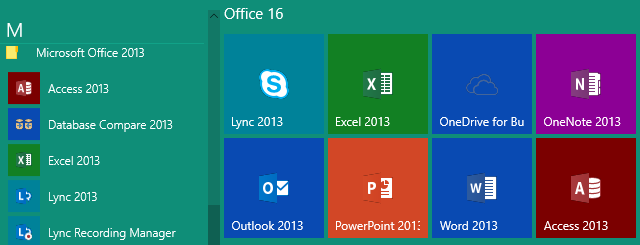 Office 16 dengan Suffix 2013