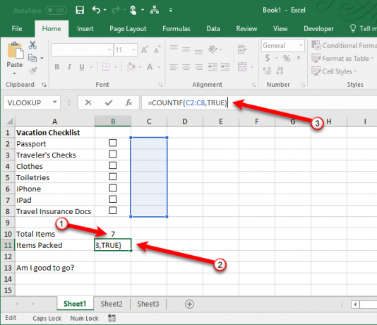 cara membuat daftar periksa di excel seperti pro