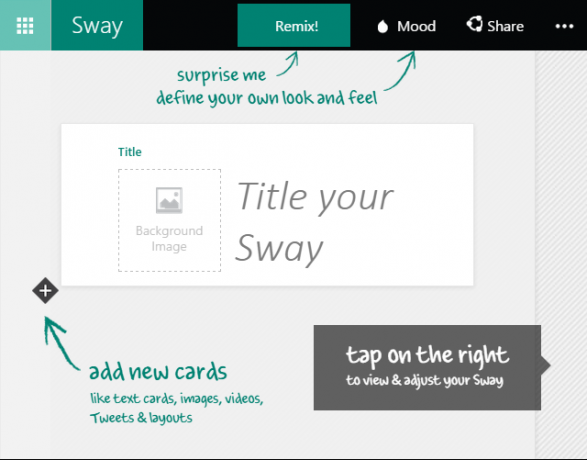 Microsoft Sway Preview Sway Baru