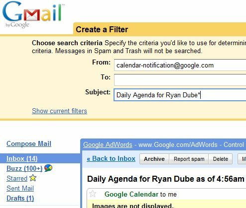Bebaskan Waktu Anda Dengan Kalender Google, Pembaruan Blog & Status gmailfilter5