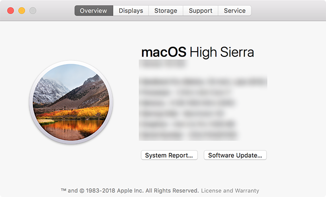 perbarui versi macos