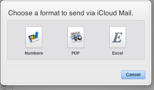 IWork untuk berbagi iCloud