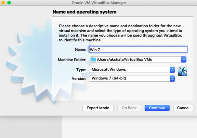 Menyiapkan Windows dengan VirtualBox di Mac