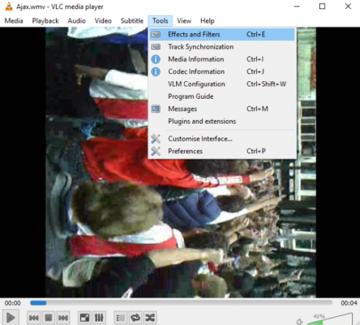 Cara Memutar File Video pada filter efek Mac dan PC vlc Anda 554x500