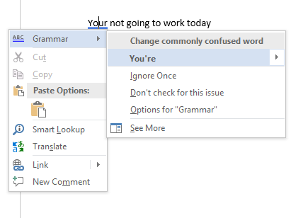 Cara Mengeja dan Tata Bahasa Periksa di Microsoft Word ms word typo grammar