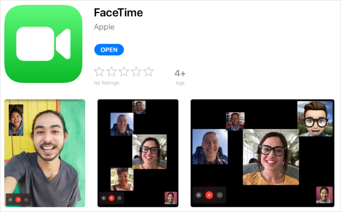 Aplikasi FaceTime di iPad App Store