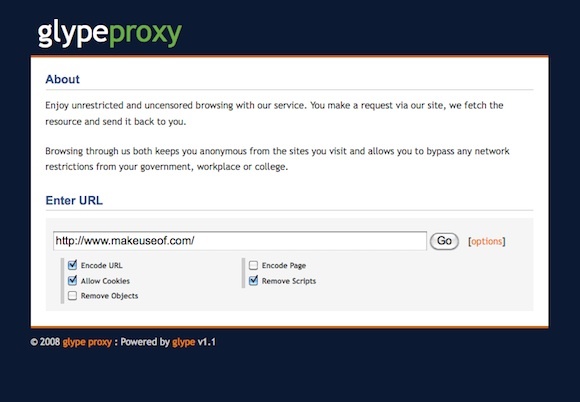 buat server proxy untuk menjelajahi web