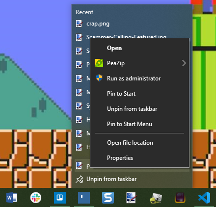 Program Jalankan Windows Taskbar Sebagai Admin