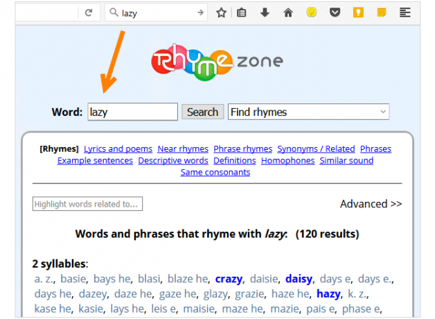 10 Cara Browser Anda Dapat Membantu Anda Menjadi Lebih Kreatif RhymeZone FF