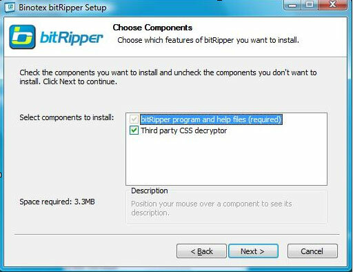 Ini adalah tangkapan layar dari salah satu program Windows terbaik. Ini disebut bitRipper