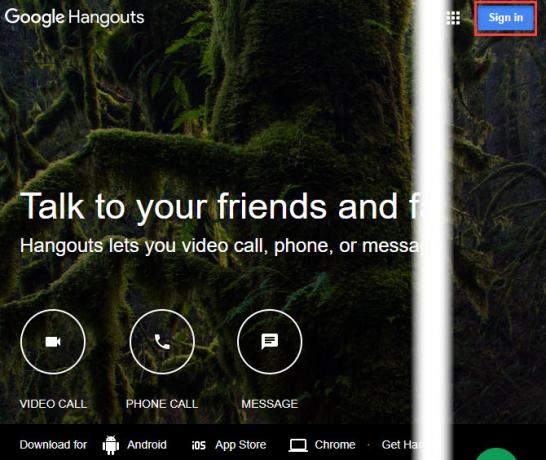 cara menggunakan google hangouts - Masuk