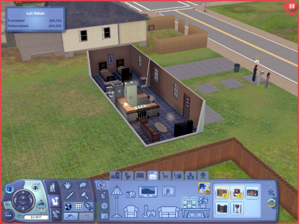 Alat membangun rumah The Sims 3