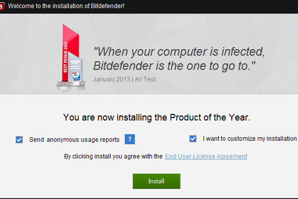 instal bitdefender