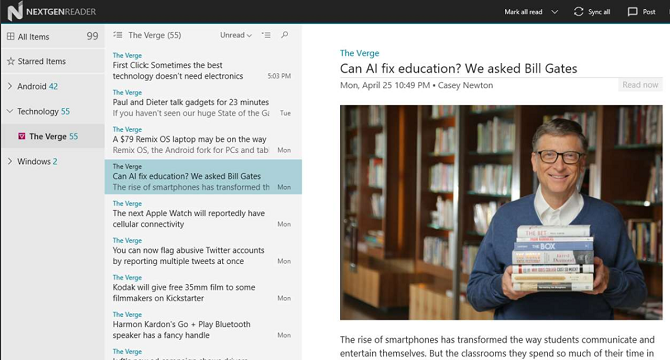 rss reader windows store terbaik