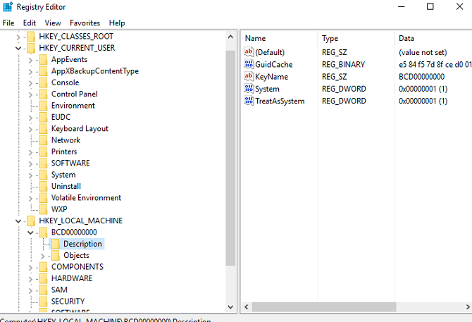 registry editor windows kembung