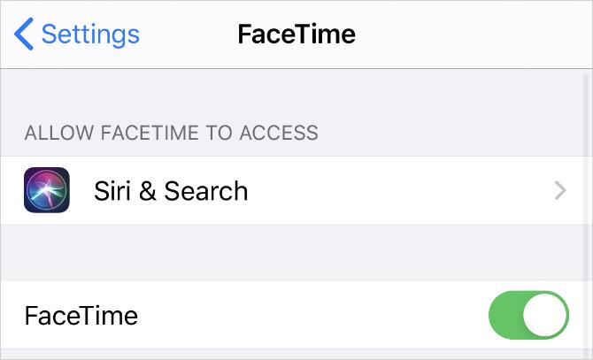Pengaturan FaceTime di iPhone