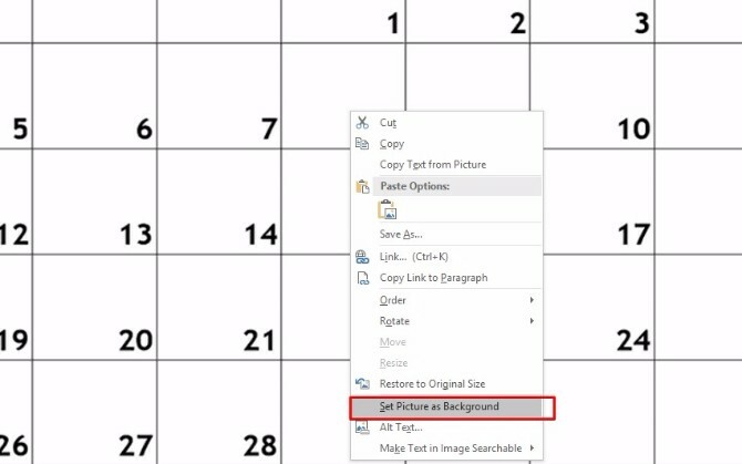 buat templat kalender onenote