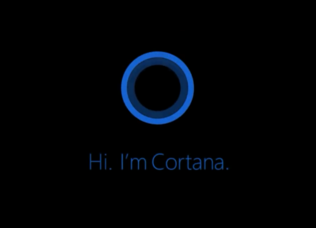 cortana-tangkapan layar