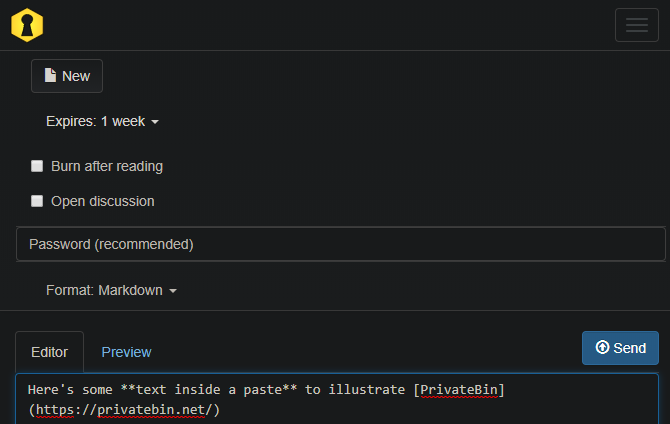 PrivateBin Pastebin