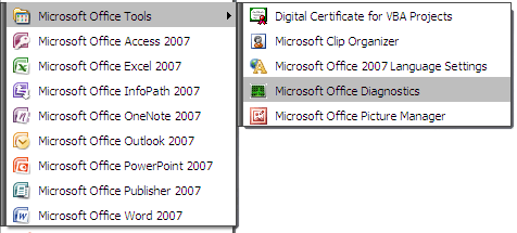 Cara Memperbaiki Masalah Microsoft Office dengan menu MS Office Diagnostics 1