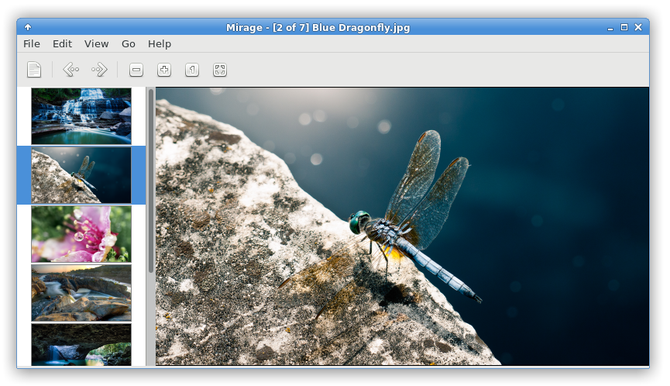 Perangkat Lunak Linux Ringan - Mirage Image Viewer