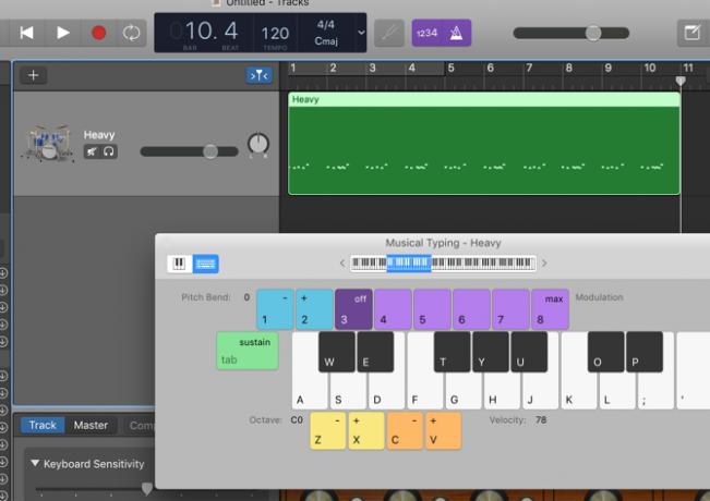 Track drum di GarageBand