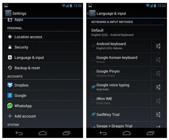 keyboard pengenalan suara android