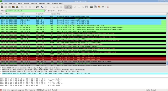 Wireshark dalam Contoh Penggunaan