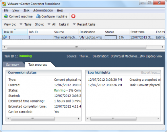 vmware-vcenter-converter-progres