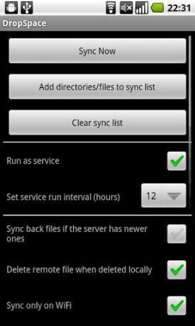 android sync dropbox kartu sd