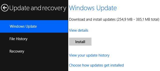 Instal Pembaruan Windows