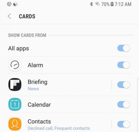 versi android samsung note8 bixby config