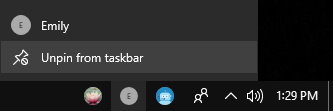 windows 10 taskbar fitur my people