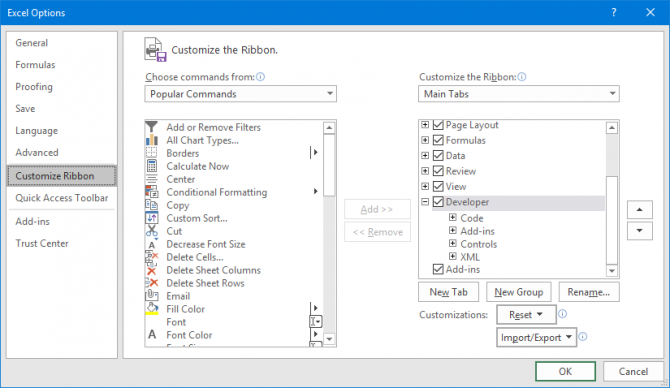 cara merekam makro di excel 2016