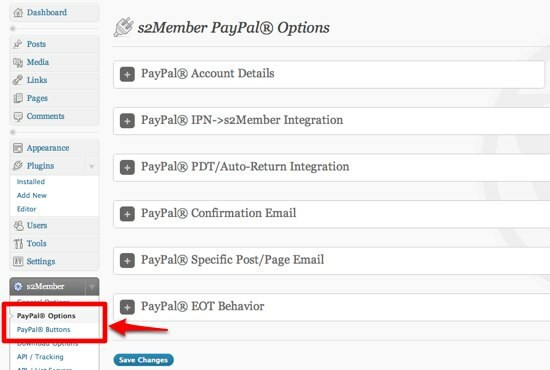 Cara Membuat Situs Web Hanya Keanggotaan menggunakan WordPress 07 s2Member Opsi PayPal