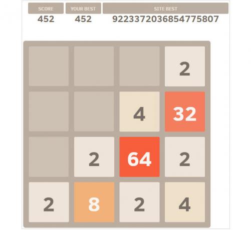 chrome 2048