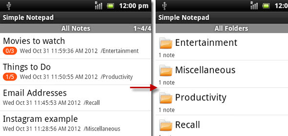 Pengambilan Catatan yang Aman & Sangat Sederhana Dengan Notepad Sederhana [Android 2.2+] notepad08 sederhana