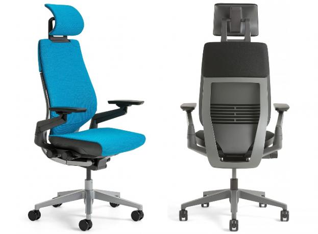 Steelcase Gesture adalah kursi komputer atau kantor non-mesh terbaik dan dilengkapi dengan sandaran kepala